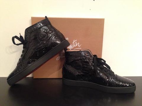 Louboutin Leather Python Kicks